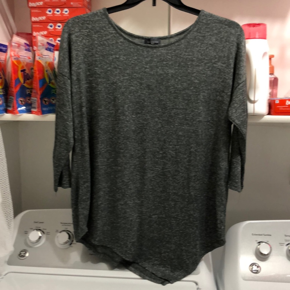 NWOT Asymmetrical grey top
